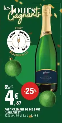 E.Leclerc Aop crémant de die brut jaillance aanbieding