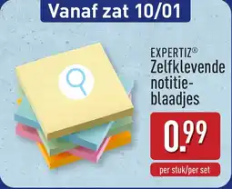 ALDI Expertiz zelfklevende notitie- blaadjes aanbieding