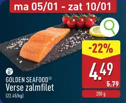 ALDI Golden seafood verse zalmfilet aanbieding