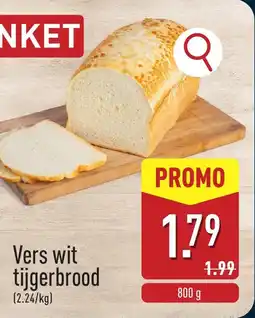 ALDI Vers wit tijgerbrood aanbieding