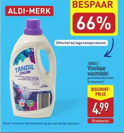 ALDI Tandil vloeibaar wasmiddel aanbieding