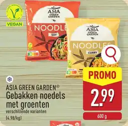 ALDI Asia green garden gebakken noedels met groenten aanbieding