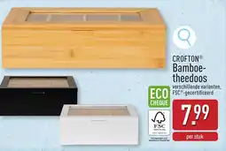 ALDI Crofton bamboe theedoos aanbieding