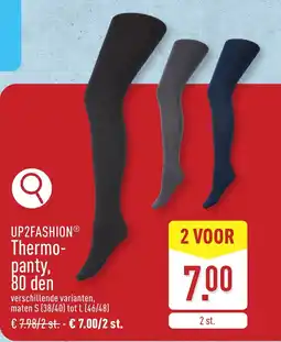 ALDI Up2fashion thermo panty 80 den aanbieding