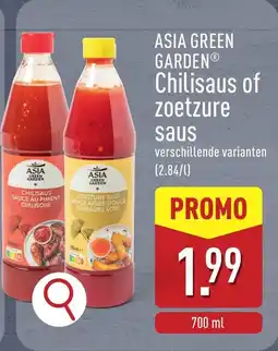 ALDI Asia green garden chilisaus of zoetzure saus aanbieding