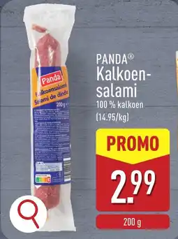 ALDI Panda kalkoen salami aanbieding