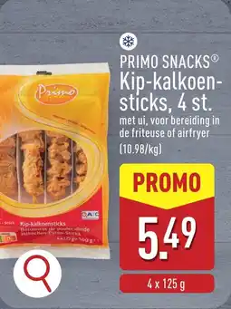 ALDI Primo snacks kip-kalkoen sticks aanbieding