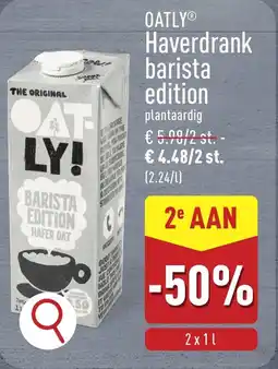 ALDI Oatly haverdrank barista edition aanbieding