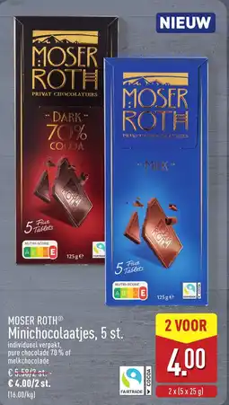 ALDI Moser roth minichocolaatjes aanbieding