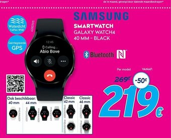 Krëfel Samsung Smartwatch Galaxy watch4 40 MM - black aanbieding
