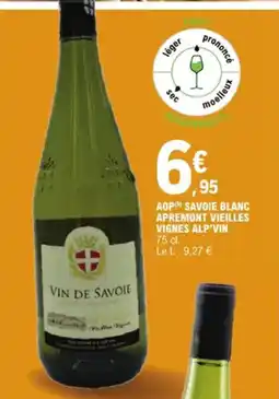 E.Leclerc Aop savoie blanc apremont vieilles vignes alp'vin aanbieding