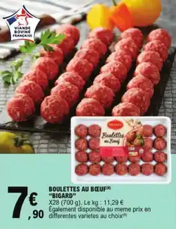 E.Leclerc Boulettes au bœuf bigard aanbieding
