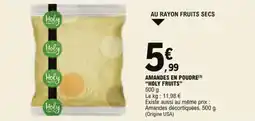 E.Leclerc Amandes en poudre holy fruits aanbieding