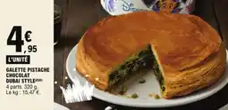 E.Leclerc Galette pistache chocolat dubai style aanbieding