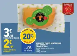 E.Leclerc Mimolette fruitée reine du nord 26% mat.gr. reine du nord aanbieding