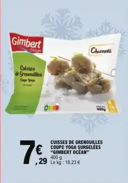 E.Leclerc Cuisses de grenouilles coupe yoga surgelées gimbert ocean aanbieding