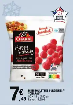 E.Leclerc Mini boulettes surgelées charal aanbieding