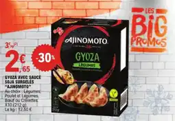 E.Leclerc Gyoza avec sauce soja surgelés ajinomoto aanbieding