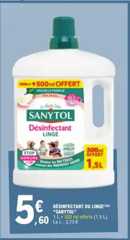 E.Leclerc Desinfectant du linge sanytol aanbieding