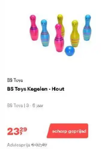 Bol.com BS Toys Kegelen - Hout aanbieding