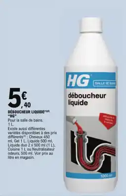 E.Leclerc Déboucheur liquide HG aanbieding
