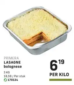 Bidfood Primera Lasagne Bolognese aanbieding
