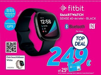 Krëfel Fitbit Smartwatch sense 40-44 MM -black aanbieding
