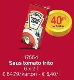 Bidfood Saus Tomato Frito aanbieding