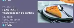 Bidfood Pasquier Flantaart Voorgesneden aanbieding