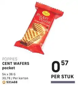 Bidfood Poppies Cent Wafers Pocket aanbieding