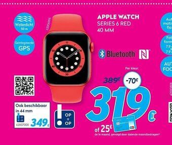 Krëfel Apple Watch Series 6 Red 40 MM aanbieding