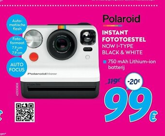 Krëfel Polaroid Instant Fototoestel now i-type black & white aanbieding