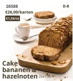 Bidfood Cake Bananen & Hazelnoten aanbieding
