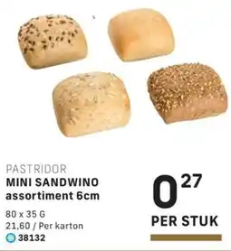 Bidfood Pastridor Mini Sandwino Assortiment aanbieding