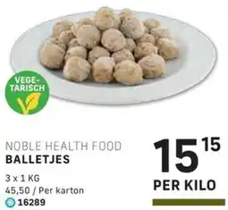 Bidfood Noble Health Food Balletjes aanbieding