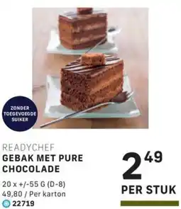 Bidfood Readychef Gebak met Pure Chocolade aanbieding
