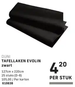 Bidfood Duni Tafellaken Evolin zwart aanbieding