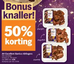 Albert Heijn AH Excellent Iberico ribfingers aanbieding
