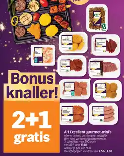 Albert Heijn AH Excellent Gourmet Mini's aanbieding