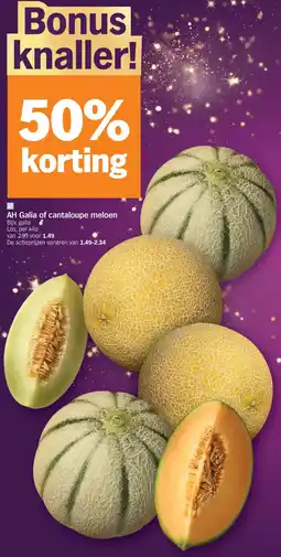Albert Heijn AH Galia of Cantaloupe Meloen aanbieding