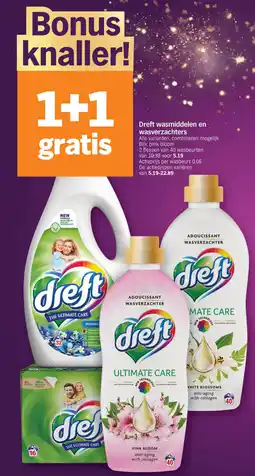 Albert Heijn Dreft Wasmiddelen en Wasverzachters aanbieding