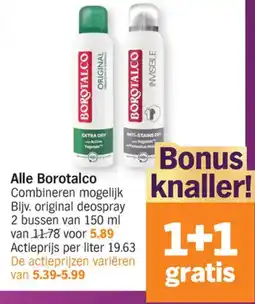 Albert Heijn Alle Borotalco aanbieding