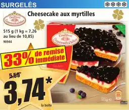 Norma Cheesecake Aux Myrtilles aanbieding