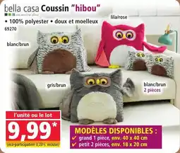 Norma Bella Casa Coussin Hibou aanbieding