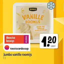 Jumbo Jumbo vanille roomijs 1 l aanbieding