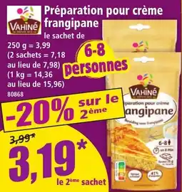 Norma Préparation Pour Crème Frangipane aanbieding