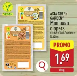 ALDI Asia green garden mini naan dippers aanbieding