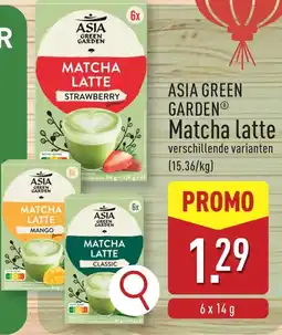 ALDI Asia green garden matcha latte aanbieding