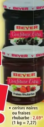 Norma Beyer Cerises Noires ou Fraises Rhubarbe aanbieding
