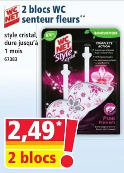 Norma WC Net 2 blocs WC senteur fleurs aanbieding